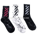 Stockings men's fashion street hip-hop off in the tube socks tide socks pure cotton high tube sports basketball  socks